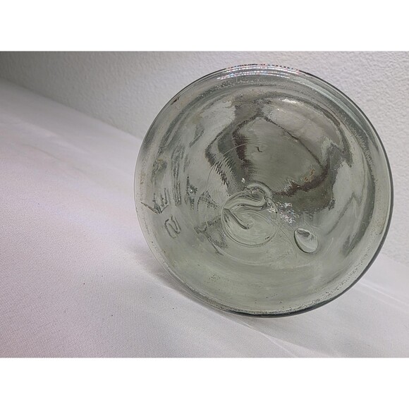 Vintage Collectible E - Z Seal Tight Atlas Jar with Blue Glass Lid - Picture 4 of 6